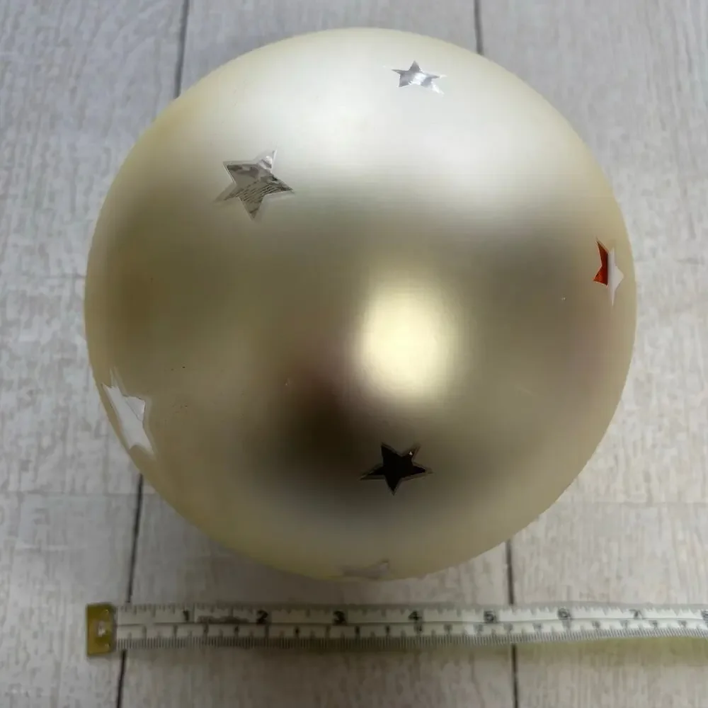Vintage Department 56 Oversized Frosted Mercury Glass Ornament
